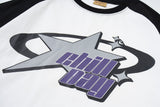 Star Graphic Raglan Short Sleeve Oversized Tee-Outfit