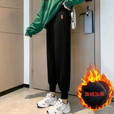 Fongt Sweatpants Female Bundle Feet Show Thin Loose New Autumn Fashion Versatile Bathroom Pants Harun Casual Pants Children-Outfit