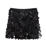 2024 New Sequins Decorative Fashion Miniskirt 3920139 808-Outfit