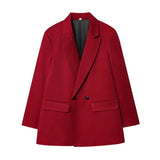 Fongt Women's Explosive Fashion Casual Temperament Commute Multi-Color Suit Long-Sleeved Coat