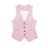 New Women's Double-Breasted Suit Jacket Straight Trousers 8194394 8003394-Outfit