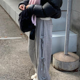 Street Side Bow Tie Sweatpants-Outfit