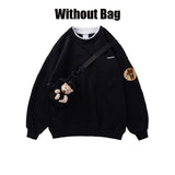 Style Women Oversized Harajuku Hoodies Thick Sweatshirts Cute Kawaii Pullover Winter Warm Couple Clothing Tops with