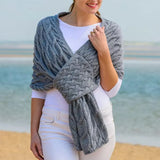 Fongt Women Knitted Shawl Scarf Autumn And Winter New Women's Scarf Women's