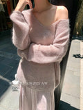 Fongt Xixi 13 Lines 2025 Autumn White Label In Temperament Elegant Mare Knit Sweater Sweater Female 25327