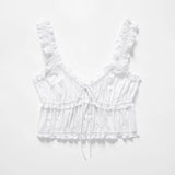 New Bowknot Trim White Poplin Blouse 2746200-Outfit