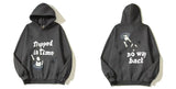 Skull Print Hooded Hoodie Ins Trendy Men's High Street Hoodie In Spring And Autumn-Outfit