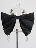 Sexy Hottie Style 2025 Summer New Large Bow Design High-Sensing Temperament Thin Sling Vest