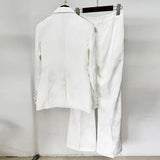 Fongt Star Fashion New Elegant Double-Dbutle Suit Jacket Two Sets