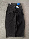 Clothes, Polar Boy Jeans, Original Gothic Hip-Hop Cartoon Embroidered Loose Jeans-Outfit