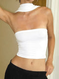 Halter Strap Bandeau Top-Outfit