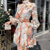 Hollow Out Lace Floral Embroidery
