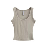 Trend Women's Wear In Summer Sexy Spicy Girls Wide-Edged Threaded Cotton Vest Slim And Slim Bottom Suspender-Outfit