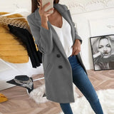 Plus Size 4XL 5XL Women's Autumn Coat Woollen Blends Overcoats 2023 Winter Long Sleeve Casual Oversize Outwear Jackets