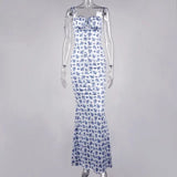 Sleeveless Sexy Backless Party Club Tie Front