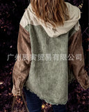 The Ins Autumn Hot Selling Coat Cotton Do Old Wind Double Pocket Hat Boyfriend Wind Coat-Outfit