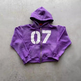 Fongt Trend Street Loose Sweatwear Suit Men And Women's Hip-Hop Sports Zipper Hoodie Trousers Set