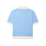 Fongt For Women's INS Burst Color V-Neck Knitted Shirt + Short Skirt Set