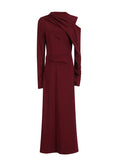 Fongt Spring New Long Dress Dress Woman 2025 Simplicity Elegance Flavender High-Fundress Dress