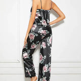 Satin Lace Trim Pajama