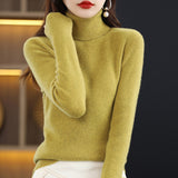 Fongt Autumn Winter New Turtleneck Sweater Set Slim Thin Close-Fitting Knit Bottom With Coat Money-Outfit