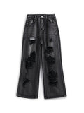ripped boyfriend jeans with washed