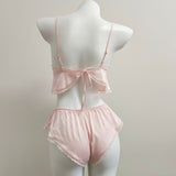 Fongt Pajamas Female Pyjamas New Summer Ice Sling Suit Pure Lust Lace Seduction Homewear 2025