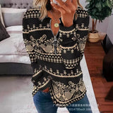 New Women's Imitation Denim Print Casual Jacket AY1716A1 Collection-Outfit