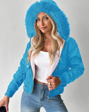 Fongt 2025 Casual Jacket With Thick Hairy Bribute Jacket