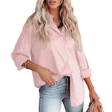 Women's Spring And Summer New Lapel Open-Button Leopard Print Jacquard Shirt Temperament Commuter Long-Sleeved Shirt-Outfit