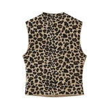 Summer Animal Print Knitted Blouse 5584202 Half Skirt 5584203-Outfit