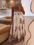 Fashion High-Waist Swing Positioning Print Slings Long