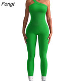 Women Sexy Bodycon 1Piece Jumpsuit Long Sleeve Square Neck Romper Ribbed Knit Yoga Workout Unitard Playsuit Backless