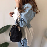 Denim Jackets 2023 Korean Stitching Fake Two Piece Lapel Long Sleeve Single Breasted Lace Up Vintage Coat Women