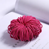 New Girls Candy Colors Nylon Basic Elastic Hair Bands Kids Rubber Bands Headband Scrunchie Fashion Hair