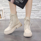 British Style Martin Boots-Outfit