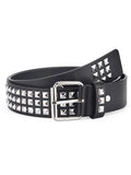 Pop belt with metal decoration and eyelet