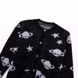 New Metal Thread Short Knitted Coat 3991126-Outfit