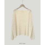 Vintage Ice Silk Oversized Knitted Sweater-Outfit