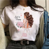 Women Sunflower Girl Printed T