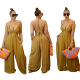 Creative Backless Tube Wide Leg