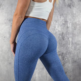 Leggings Fashion Fitness Leggings Women High Waist Workout Leggins Solid Patchwork Leggings Mujer