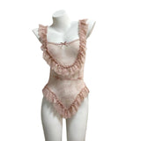 Fongt Sexy Pajamas Women 2025 New Pure Lust Style Lace Summer Thin Sling Joint Pajamas Home