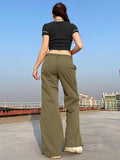 Straight Leg Pocket Cargo Pants-Outfit