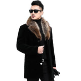 Fongt Hair, The Coat Of Coat Men's Single Buckle Thick Medium Long, The E-Shirt Ebay Wool Coat
