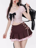 Mini Skirt With Top Two Piece