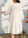 Fongt Spring Vacation Dress Women's French Dresses Summer Women's White Shirt Dress