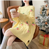 Strawberry Tassel Sweater-Outfit