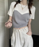 College Style T-Shirts For Women's Summer New Summer New Net Red Explosion Short-Sleeved Blouse