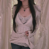 Women's Fall / Winter 2023 New V-Neck Long-Sleeved Top Slim Sexy Sweater-Outfit